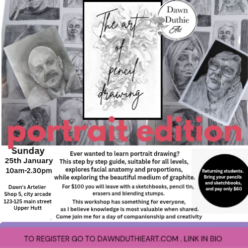 January The Art of portrait drawing.