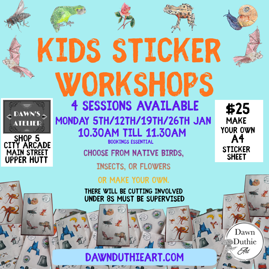 Kids sticker making workshop