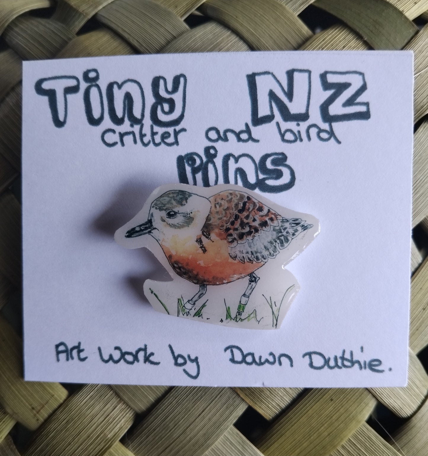 All the Tiny NZ critter and bird pins.