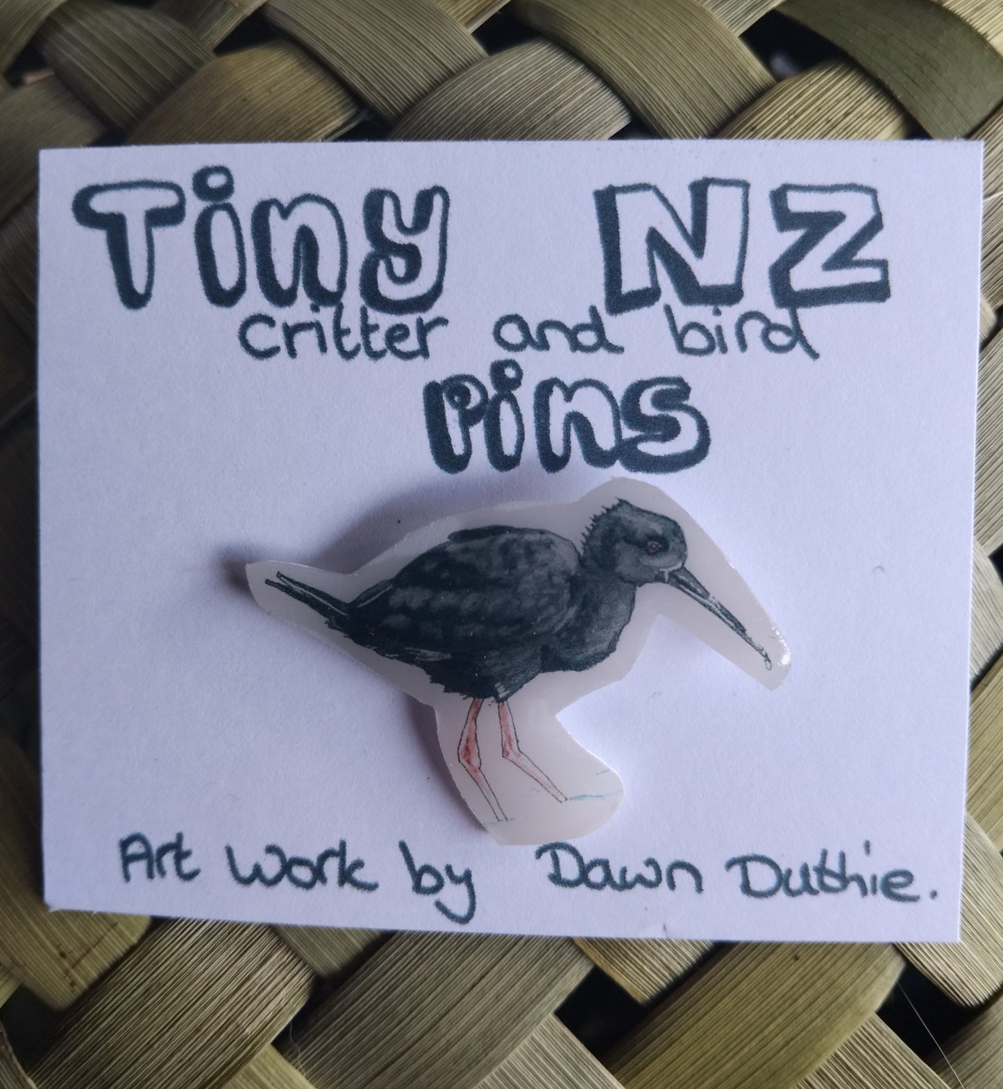 All the Tiny NZ critter and bird pins.