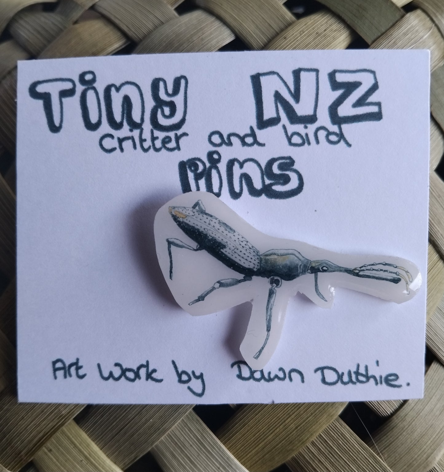 All the Tiny NZ critter and bird pins.