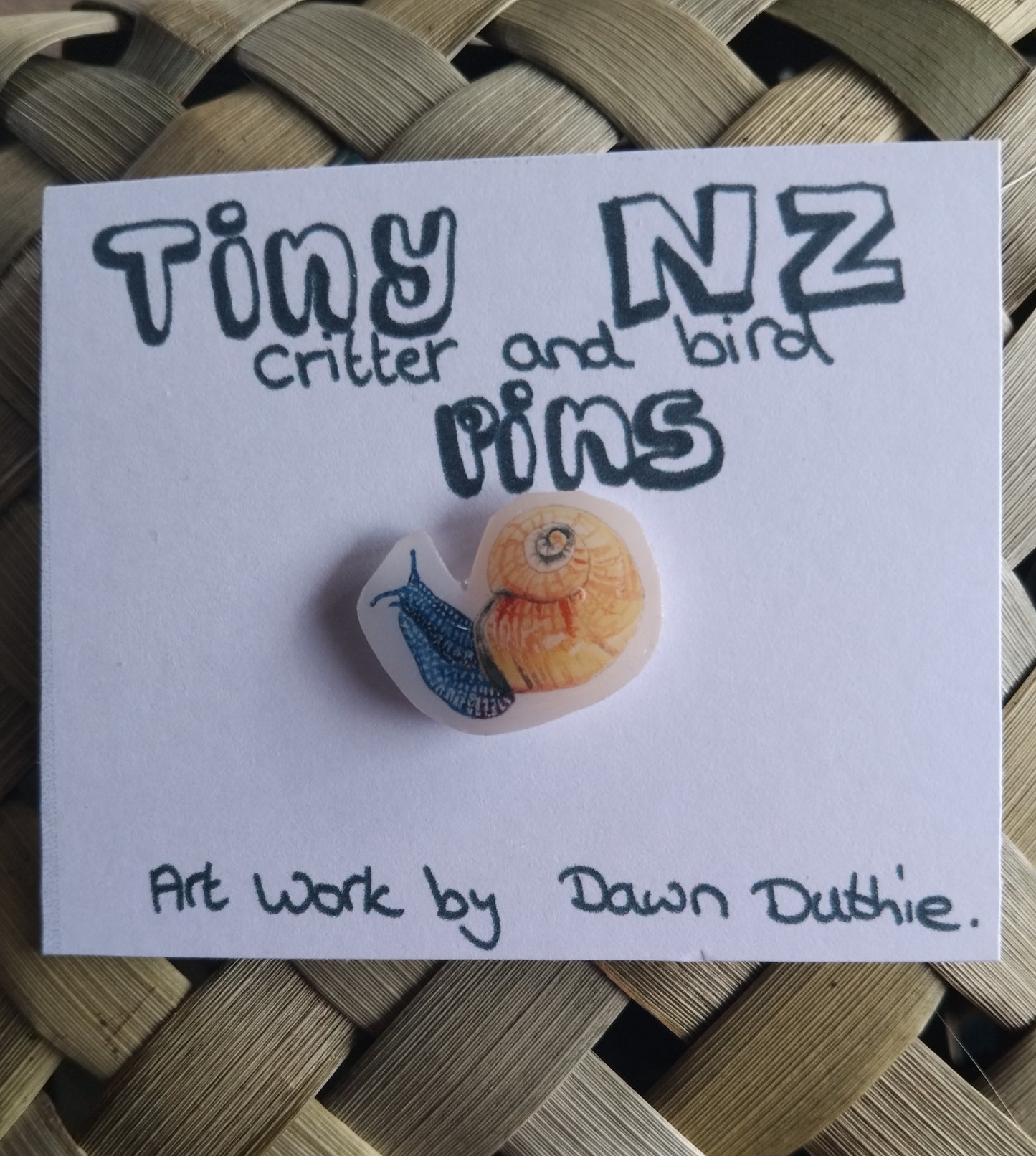 All the Tiny NZ critter and bird pins.