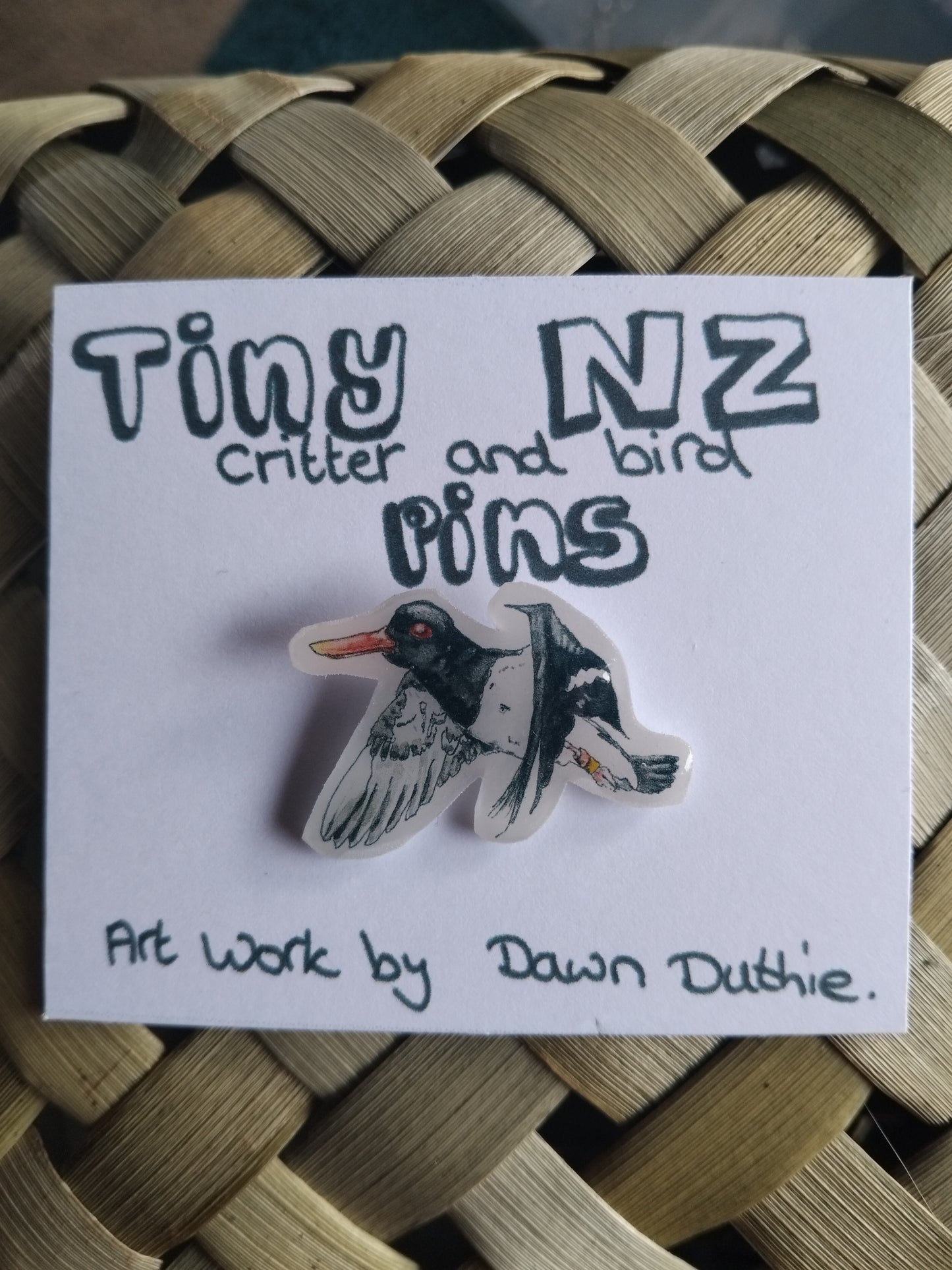 All the Tiny NZ critter and bird pins.