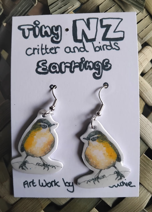 All the Tiny NZ critter and birds earrings.