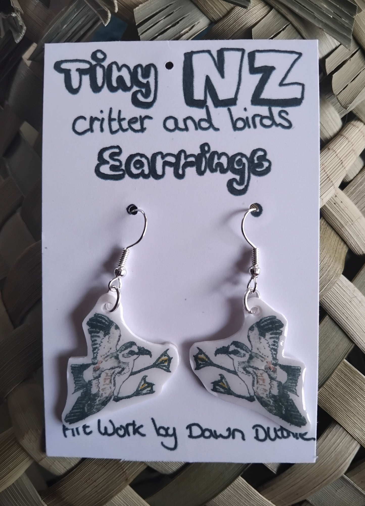 All the Tiny NZ critter and birds earrings.