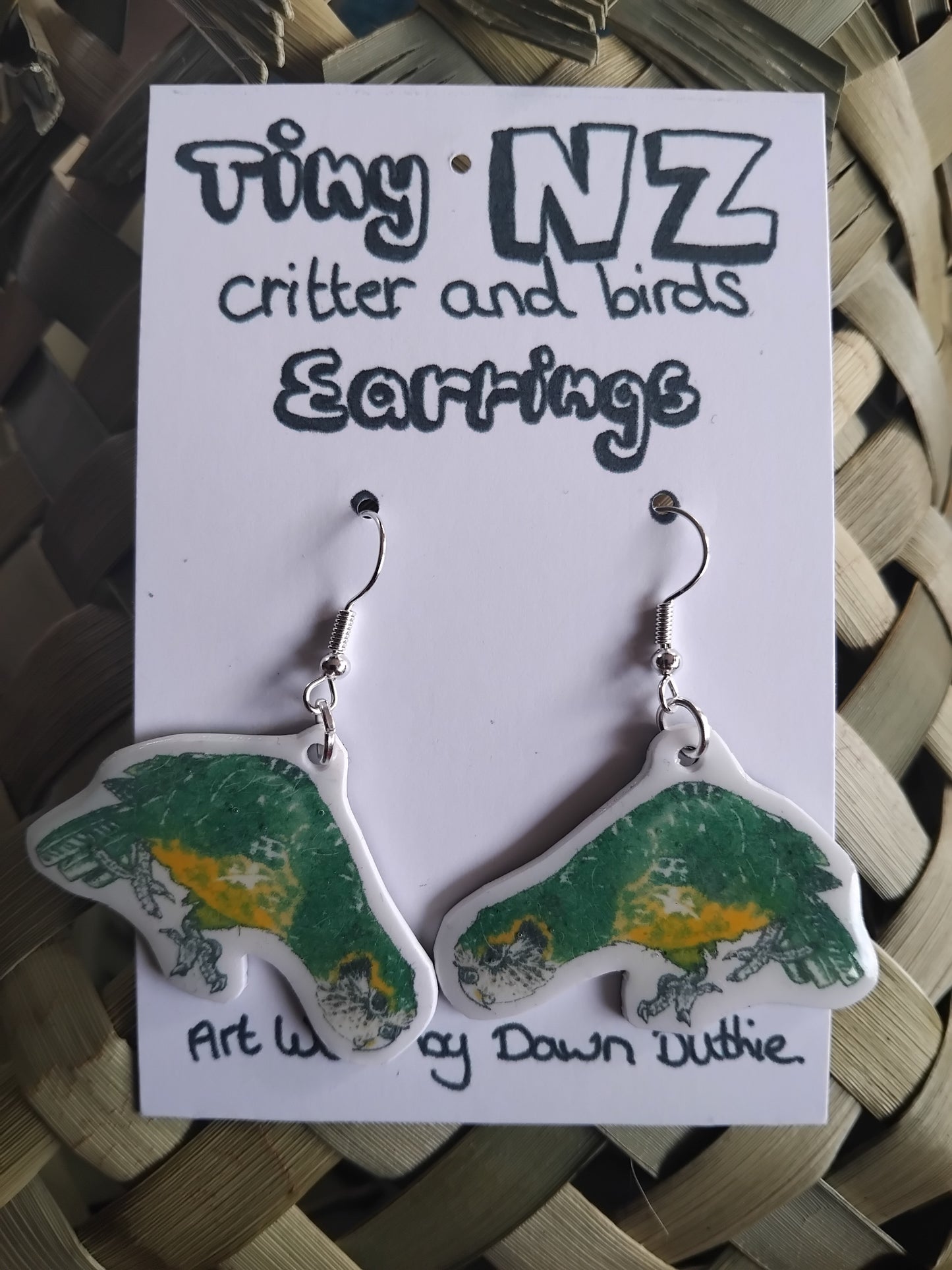 All the Tiny NZ critter and birds earrings.