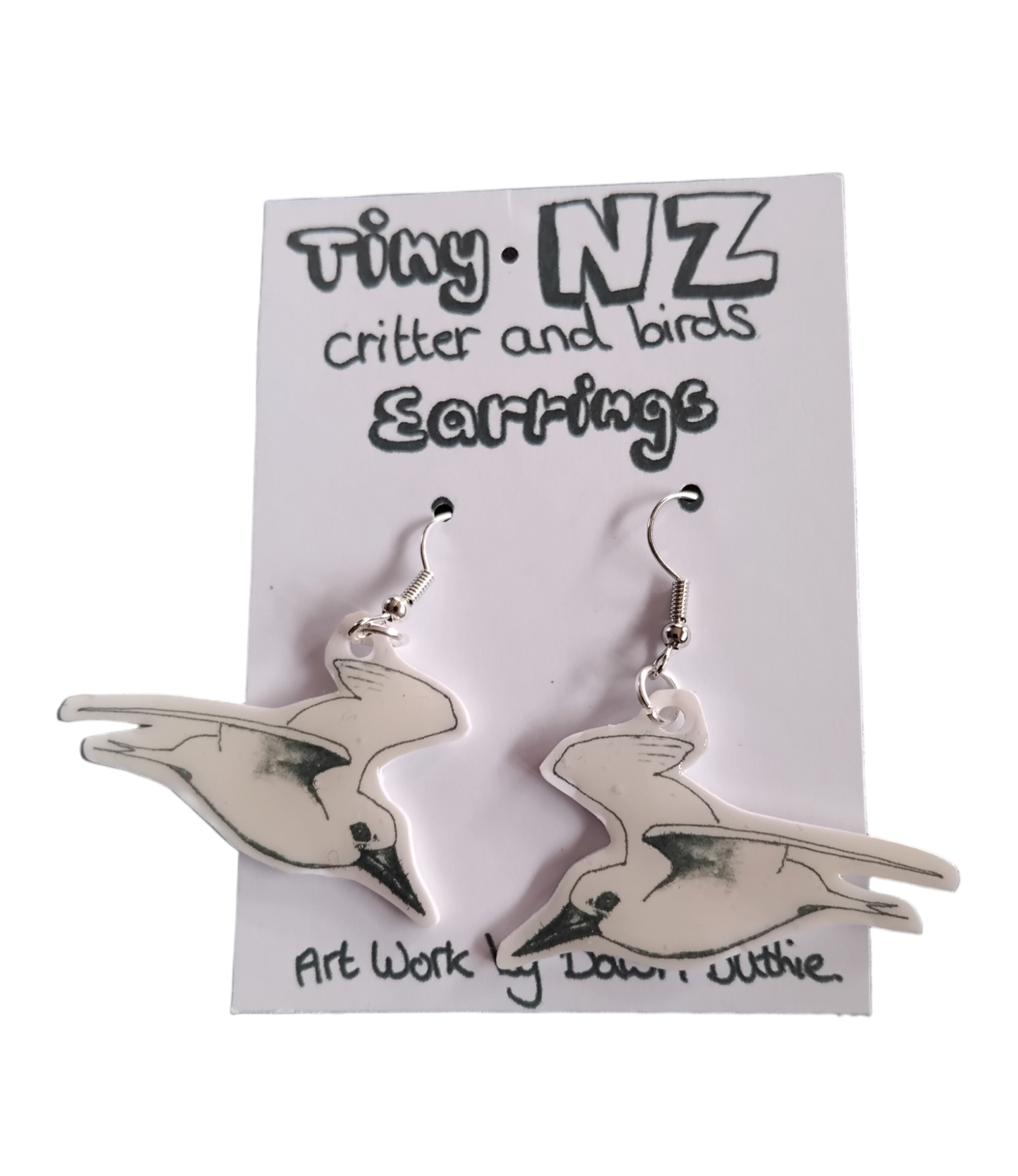 All the Tiny NZ critter and birds earrings.