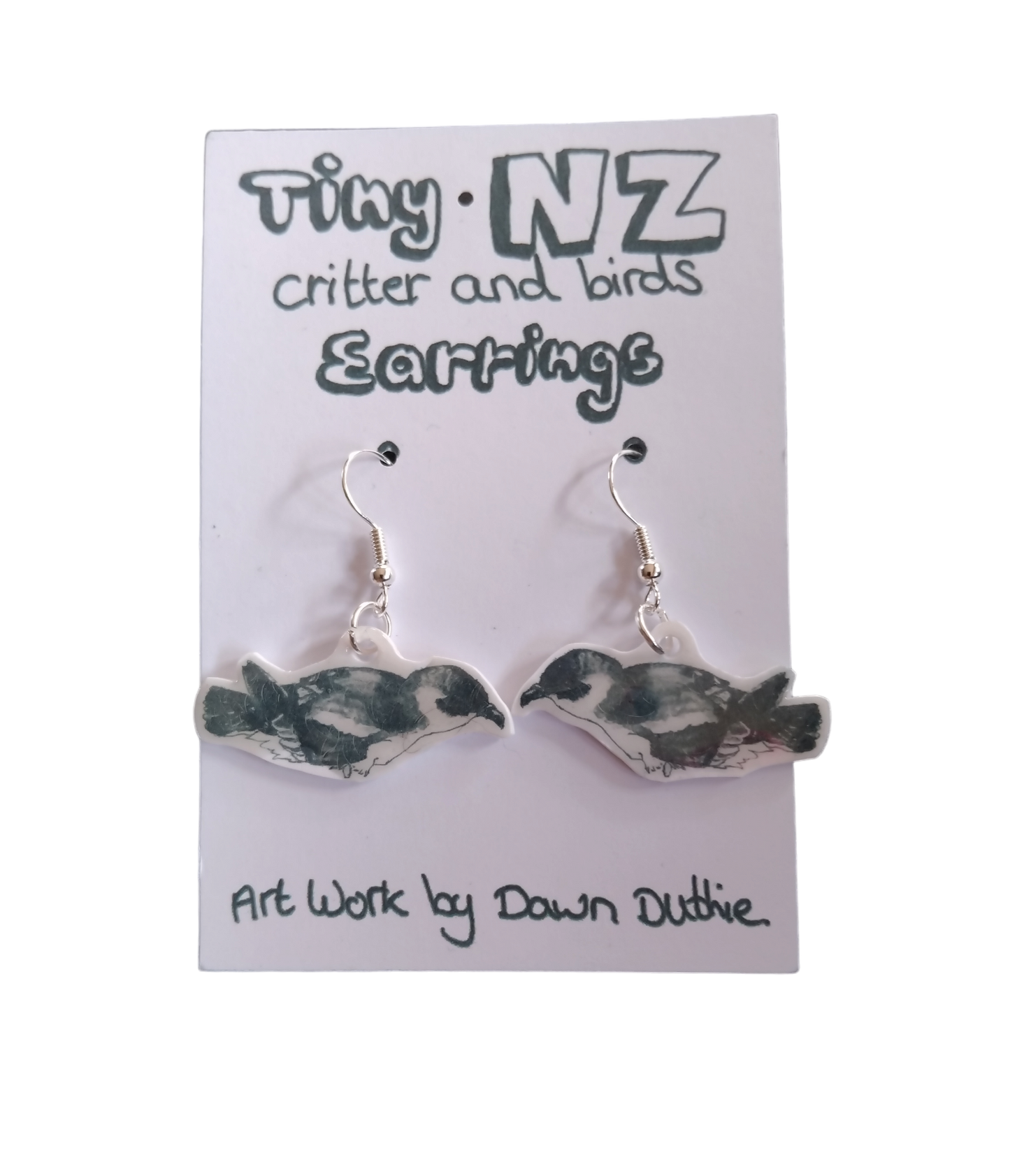 All the Tiny NZ critter and birds earrings.