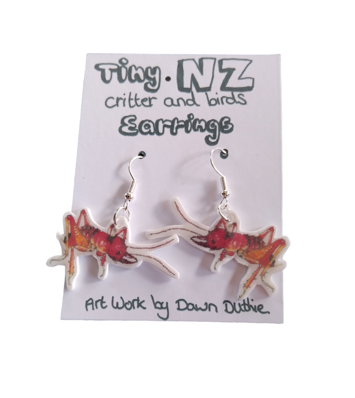 All the Tiny NZ critter and birds earrings.