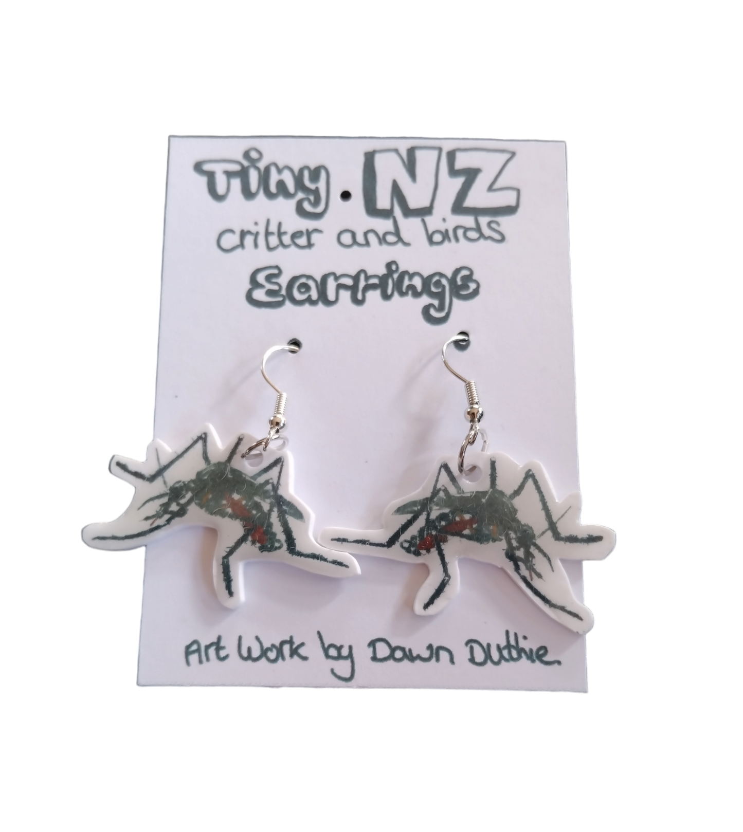 All the Tiny NZ critter and birds earrings.