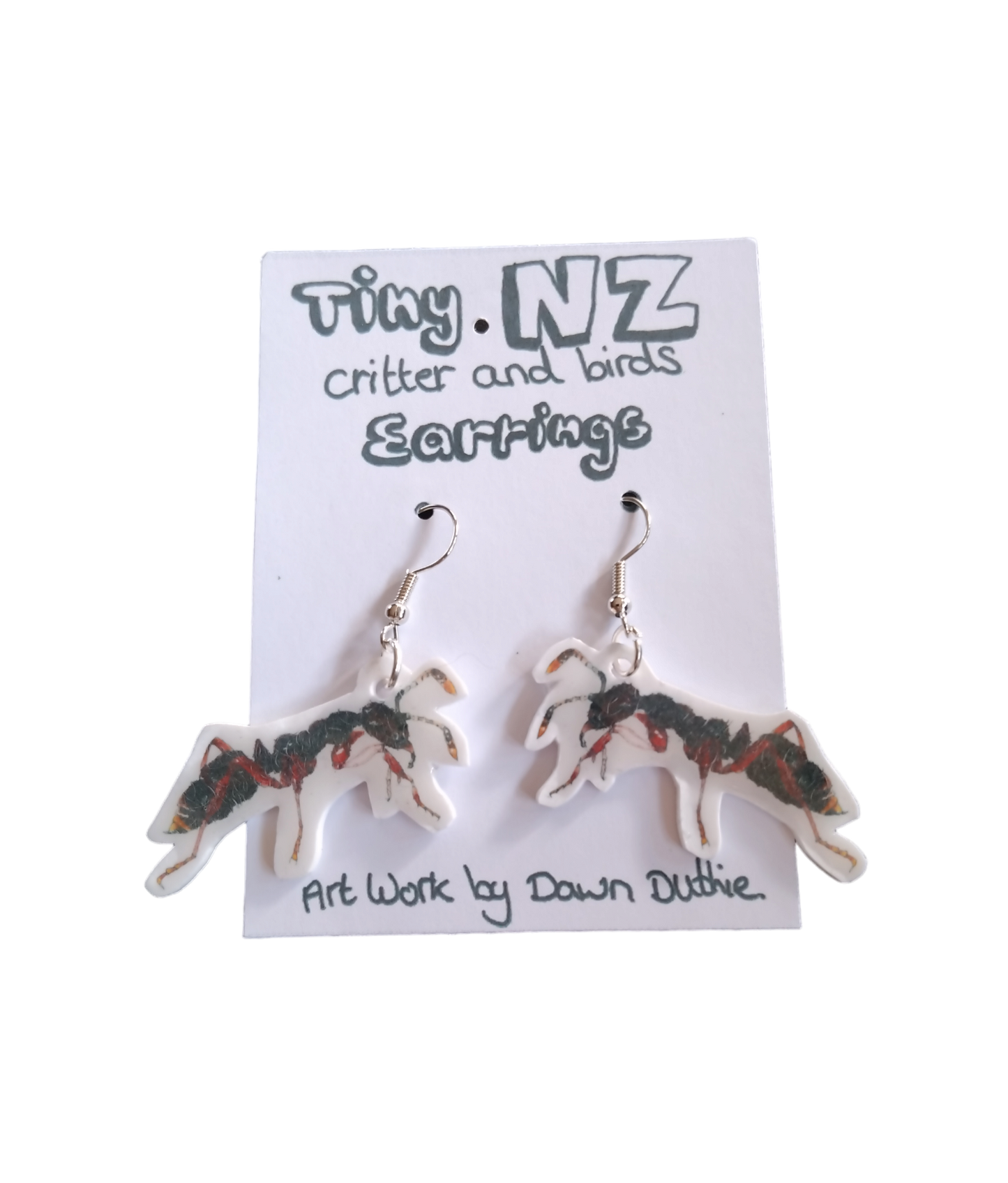 All the Tiny NZ critter and birds earrings.