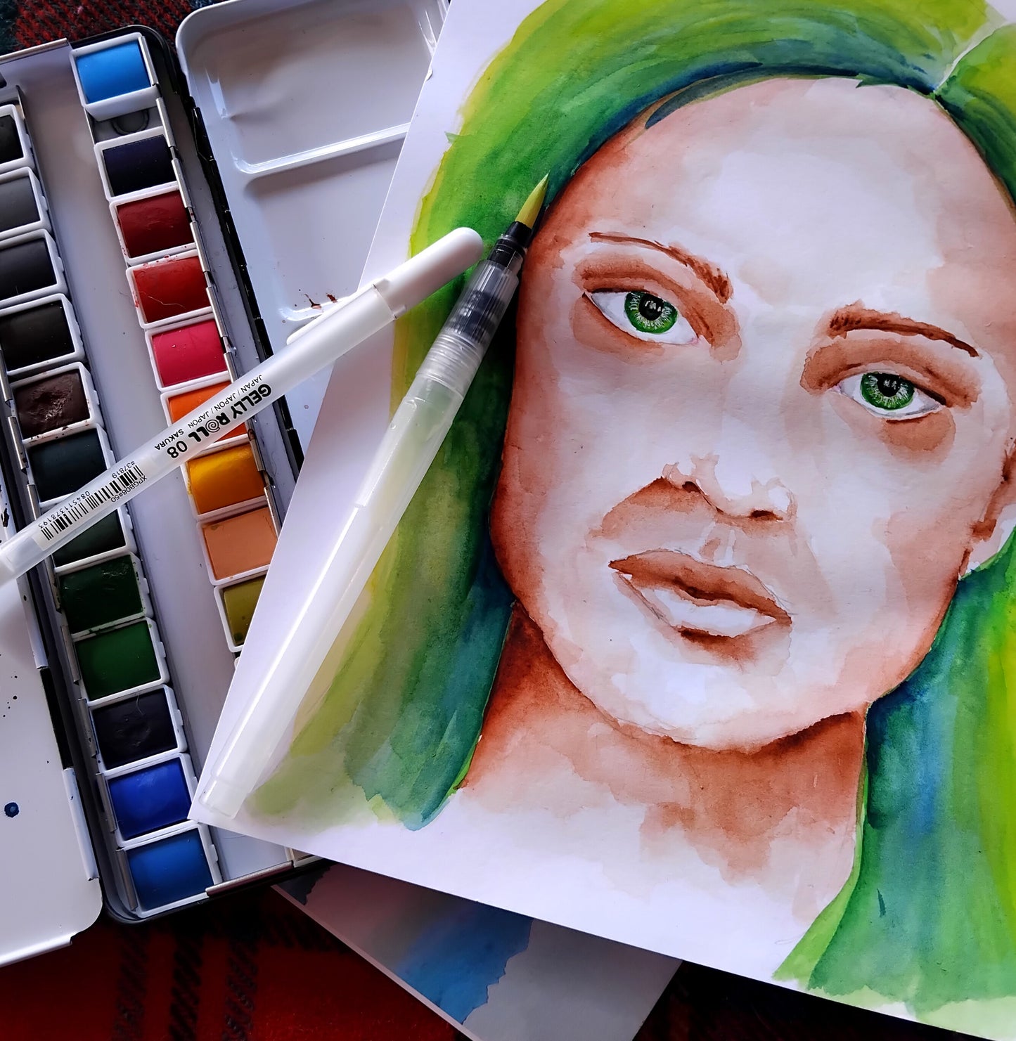 Watercolour workshop, portrait edition