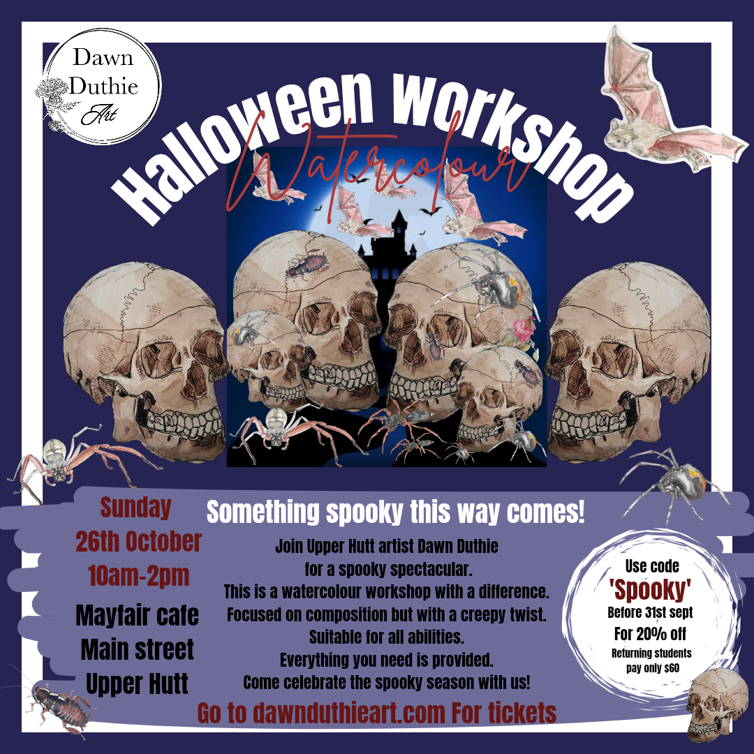 Halloween watercolour workshop. (26th Oct)