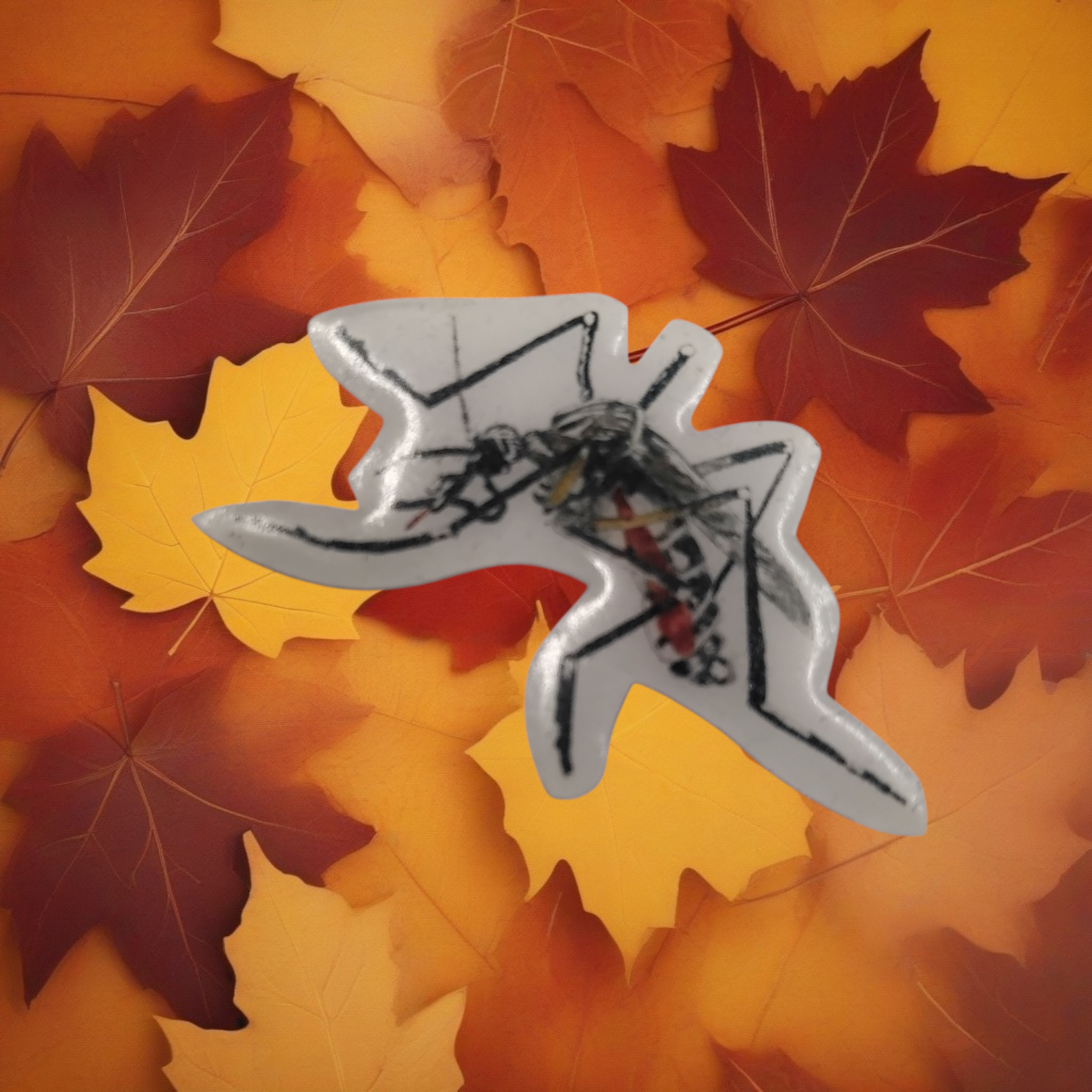 Mosquito pin badge