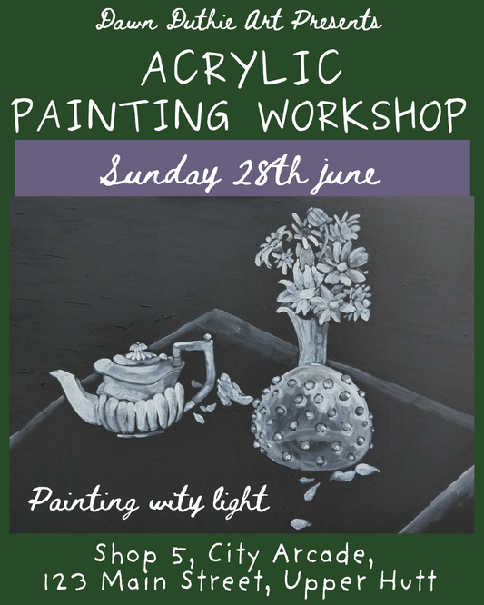 Still Life Painting Workshop Upper Hutt | One Day Art Class with Dawn Duthie