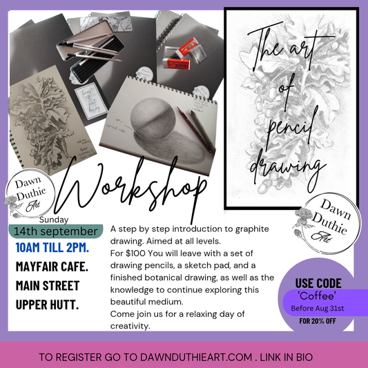September The Art of pencil drawing workshop