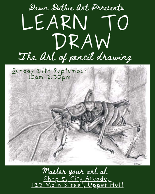 Graphite Drawing Workshop Upper Hutt | Pencil Art Class at Dawn’s Atelier