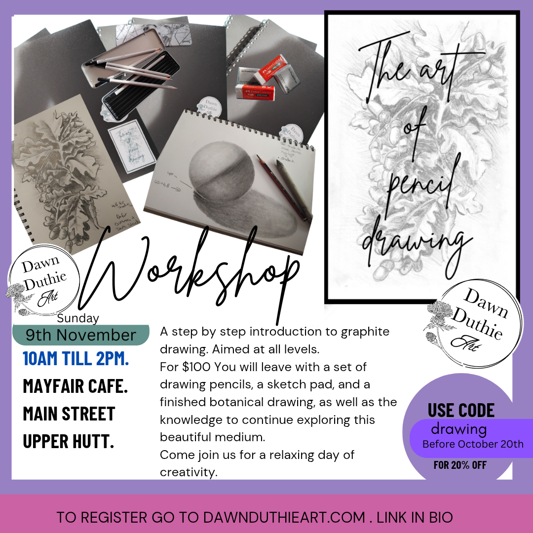 November The Art of pencil drawing workshop