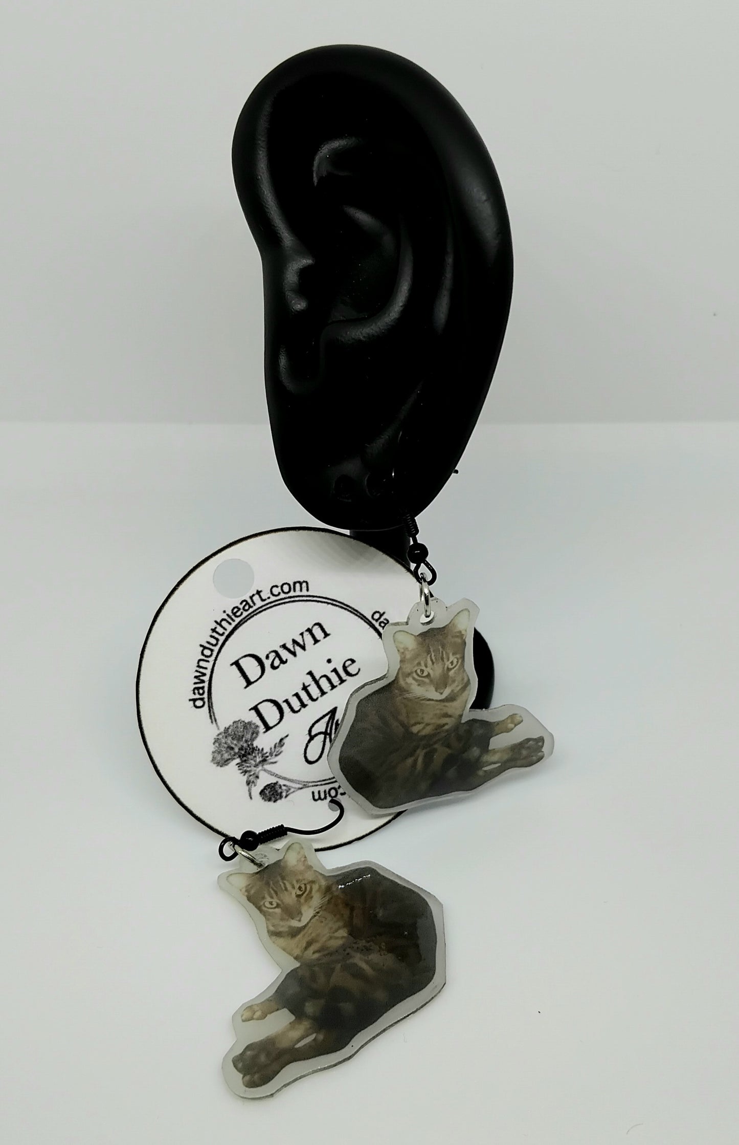 Custom Pet Photo Shrinky Dink Earrings – Personalised Pet Jewellery